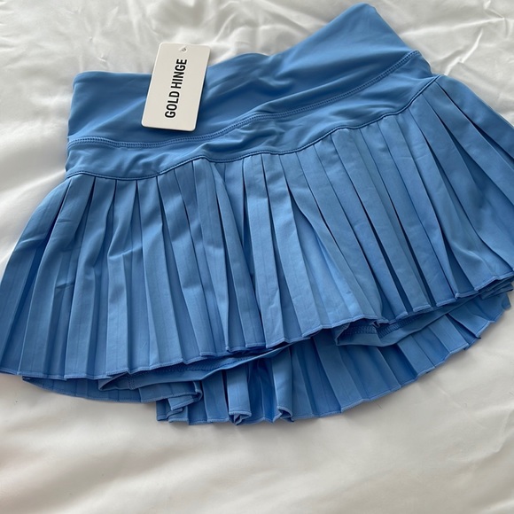 Skirts Nwt Olympic Blue Gold Hinge Skirt Poshmark